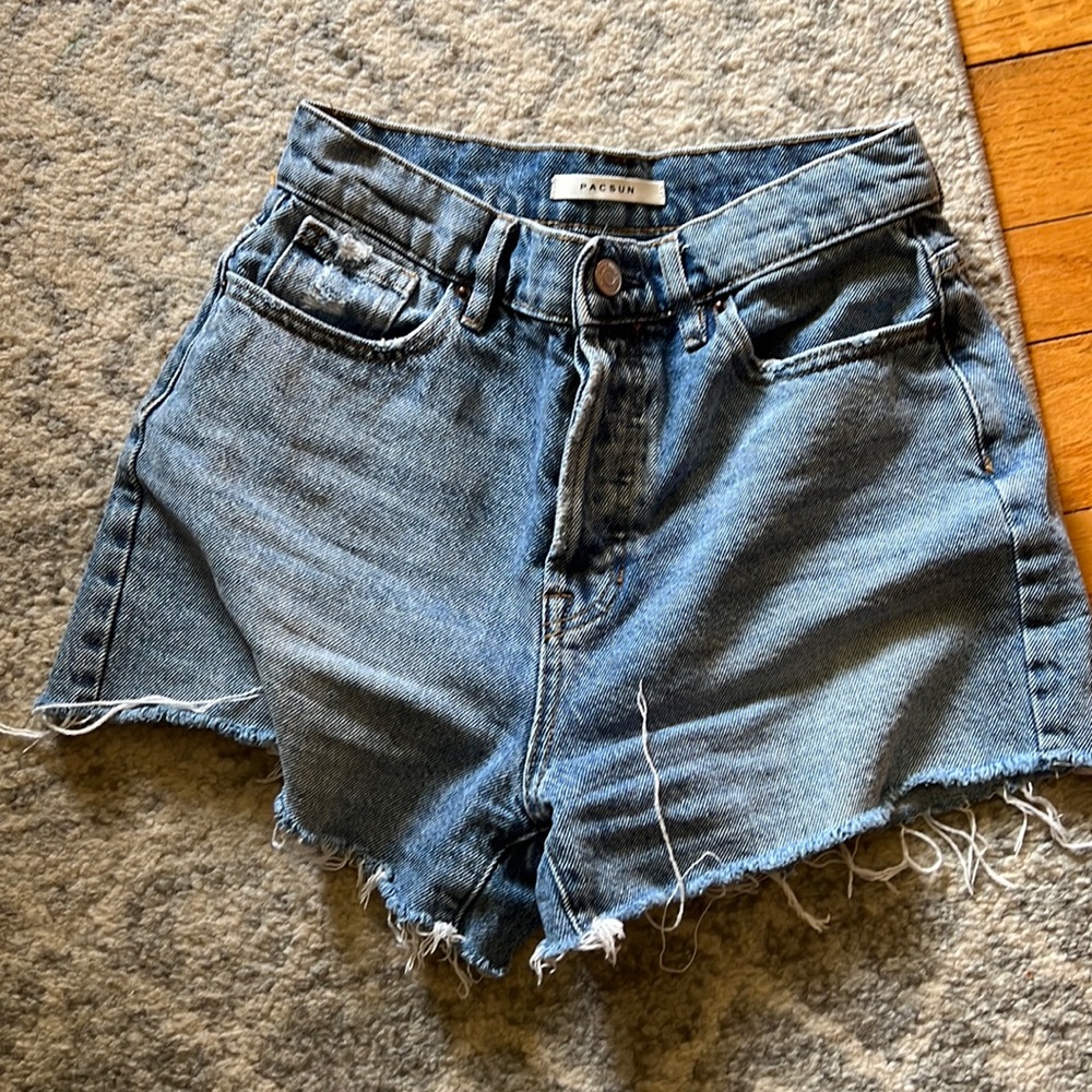 Pacsun indigo colored denim shorts